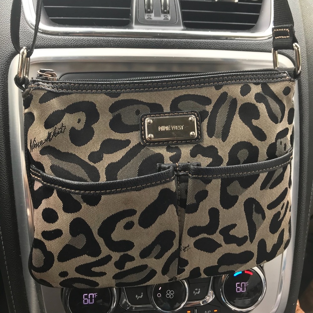Nine West Animal print cross body purse